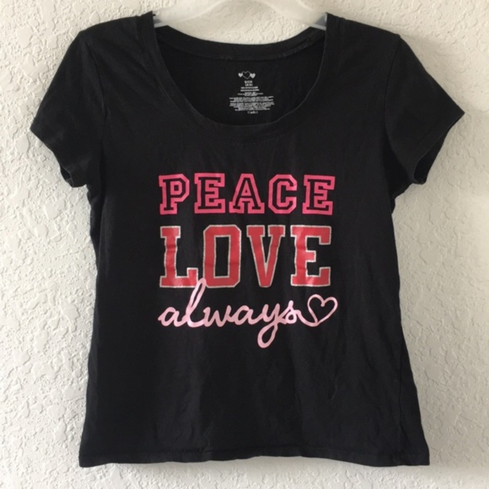 Women PEACE LOVE ALWAYS Shirt size S